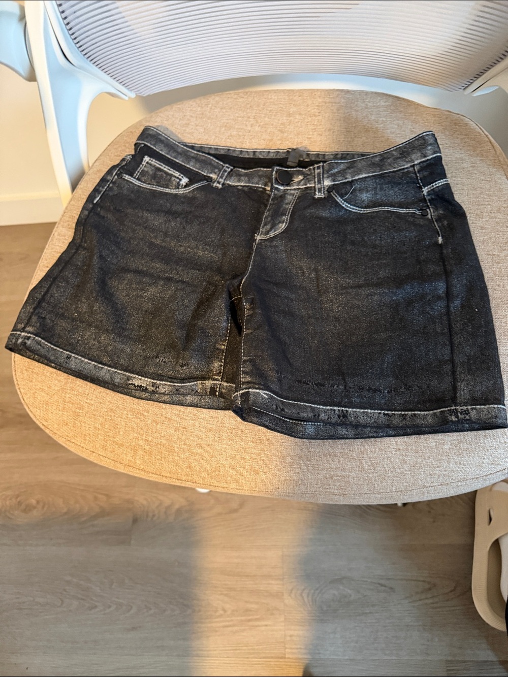 NAF NAF Black Denim Jean Shorts